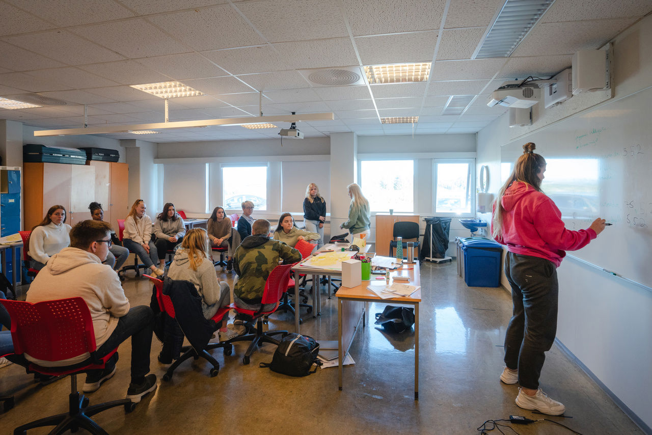 Bilete frå klasseromsundervisning