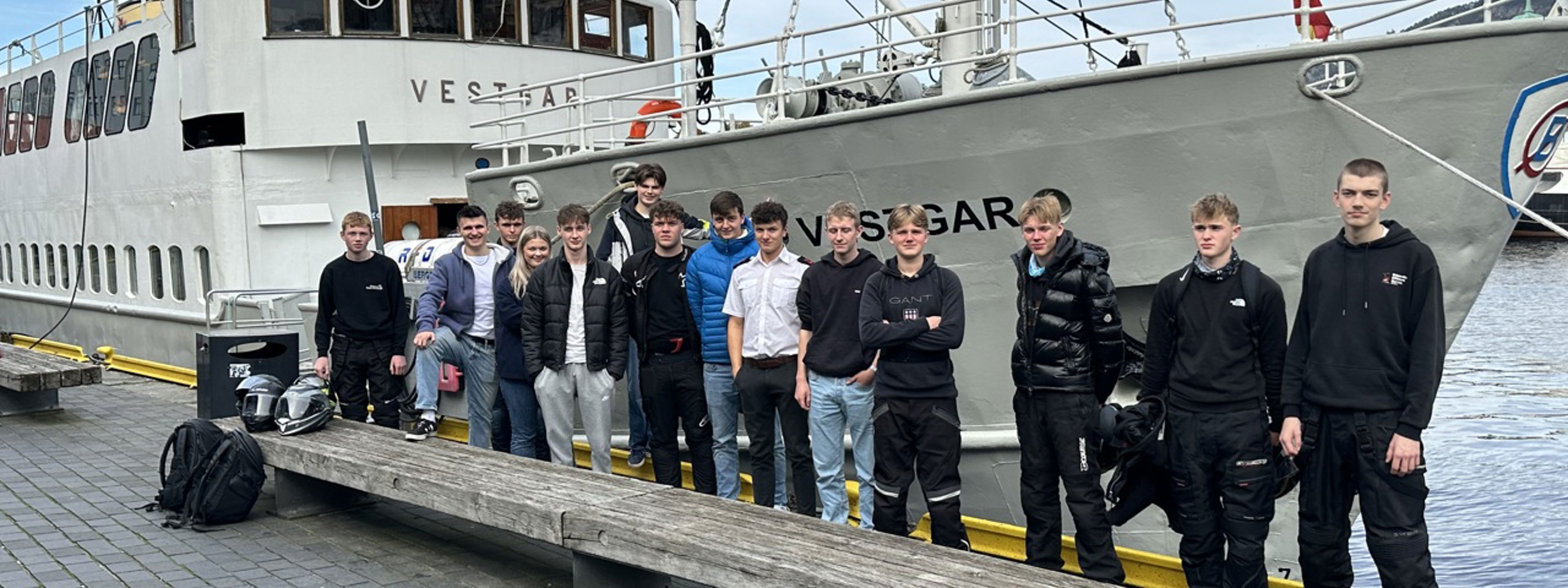 Maritime fag-klassen på ekskursjon