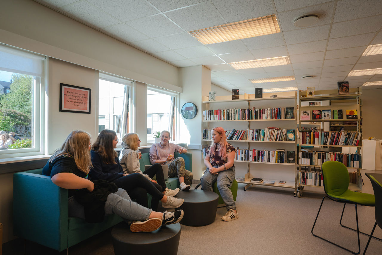 Biblioteket til skulen